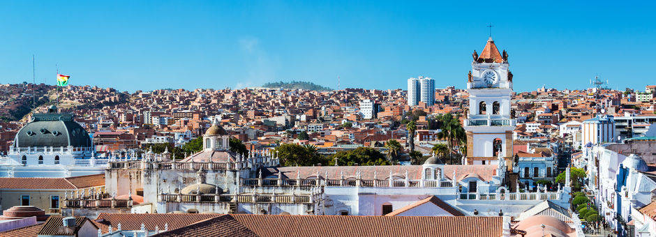 Uitzicht over de stad Sucre - Bolivia