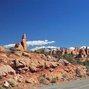 Amerika-Verenigde-Staten-Zuidwest-Moab-autoroute