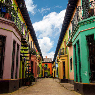 Colombia-Bogota-kleurrijke-straatjes