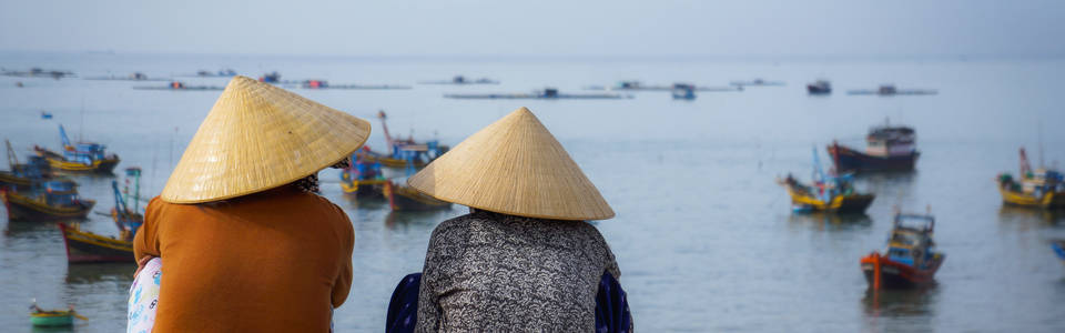 Vietnamezen aan zee