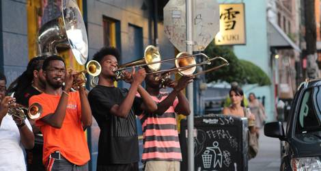 Amerika-New-Orleans-Straatmuzikanten