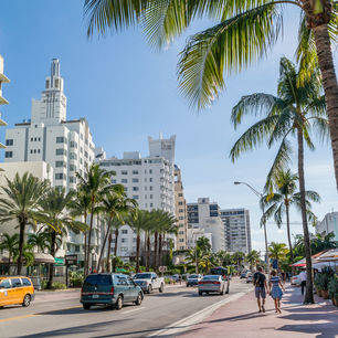 Amerika-Miami-Straatbeeld