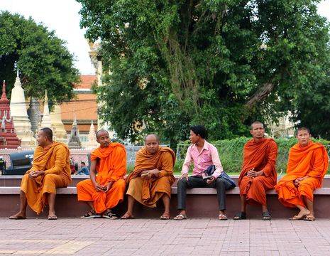 Cambodja-Phnom-Penh-Monniken_1_406789