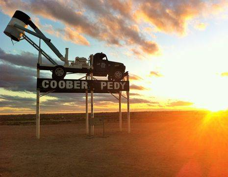 Australie-Coober-Pedy-aankomst