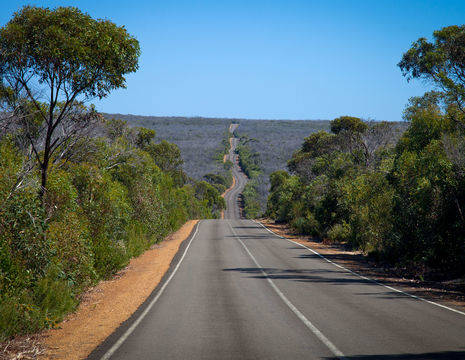 Rijden over Kangaroo Island