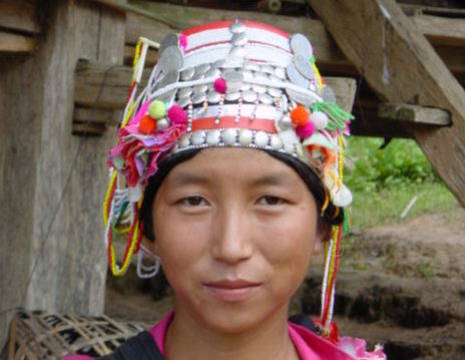 Laos-Bergvolkeren-vrouw