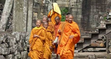 Cambodja-Siem-Reap-Monniken-Angkor