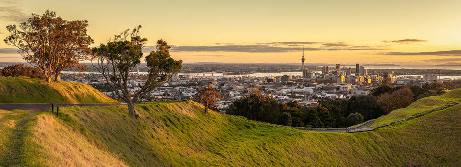Nieuw-Zeeland-Auckland-Mount-Eden-Skyline