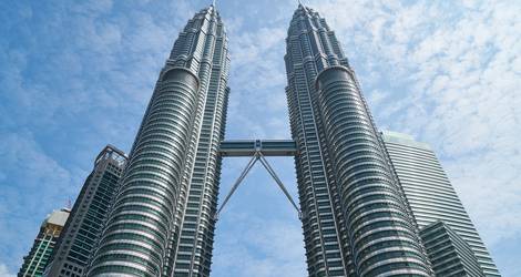 De beroemde Twin Towers in Kuala Lumpur