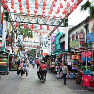 Gezellig winkeltjes in Chinatown in Kuala Lumpur