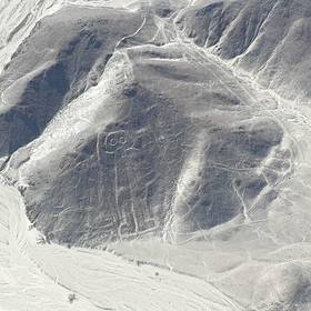 Nazca-lijnen vanuit het vliegtuig