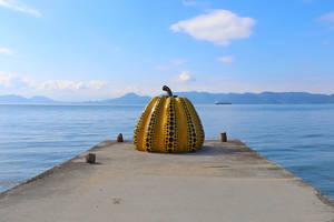 Japan-Naoshima-giant-pumpkin