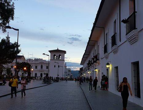 Colombia-Popayan-straat-witte-stad