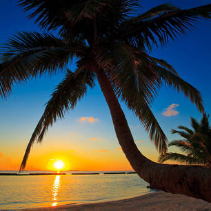 Zonsondergang-Malediven