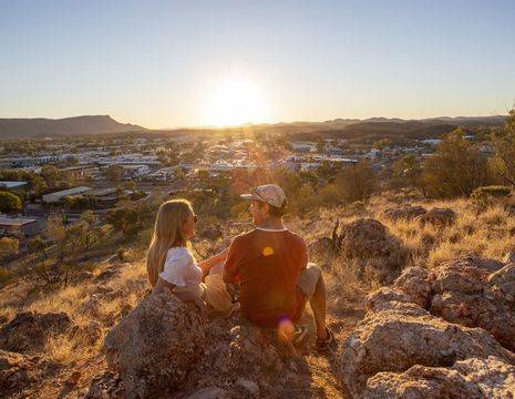 Australie-Alice-Springs-zonsondergang
