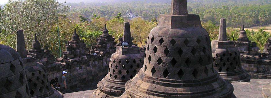 De stoepa van de Borobudur, Java