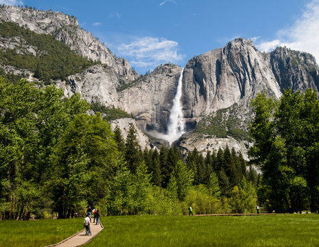 Amerika-Yosemite-Waterval