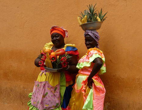 Colombia-Cartagena-Marktvrouwen