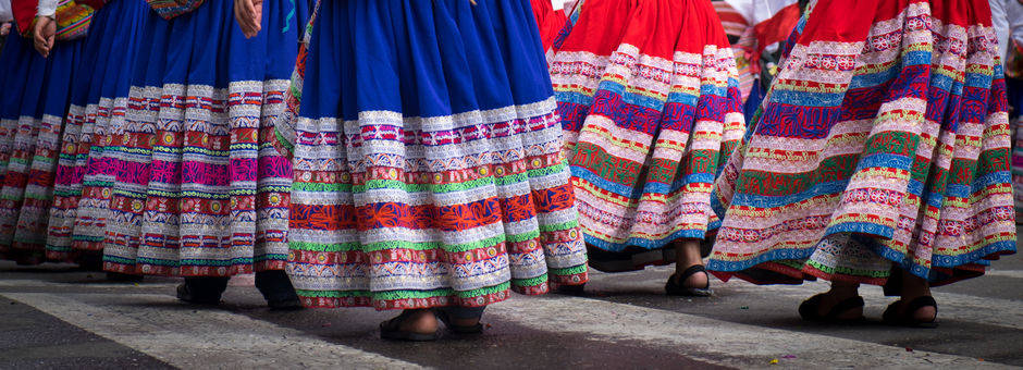 Traditionele jurken in La Paz - Bolivia